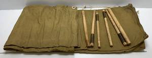 WW-1 U.S. Army M-1910 Shelter Half & Tent Poles