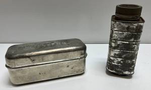 WW-1 M-1916 Bacon Can &amp WW-1 Model 1910 Condiment Tin Can