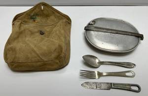 WW-1 Mess Kit With Knife, Fork & Spoon