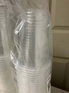 lot 72 image: Clear Plastic Cups