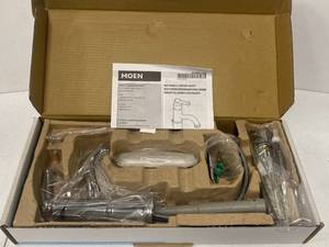 Brand New MOEN 6402 Belfield Single Hole Single-Handle Bathroom Faucet in Chrome ($236 Retail Value)
