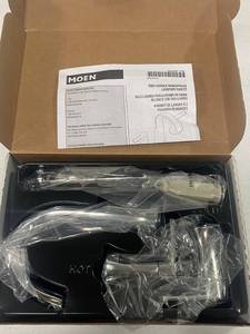 Brand New MOEN TS6925 Doux 8 in. Widespread 2-Handle Bathroom Faucet Trim Kit in Chrome (Valve Not Included) ($196 Retail Value)