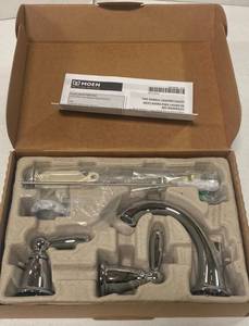 Brand New Moen T6620 Brantford 8 in. Widespread 2-Handle High-Arc Bathroom Faucet Trim Kit in Chrome (Valve Not Included) ($113 Retail Value)