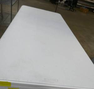 White folding table 71x30