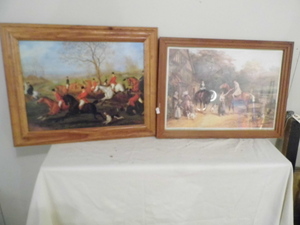 lot 31 image: B. Herbert Hunt Scene PRINT