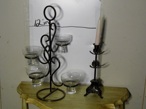 lot 94 image: 2 candle holders