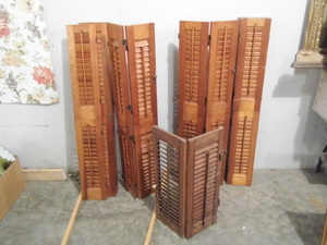 lot 115 image: Wooden Shutters