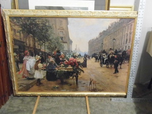 lot 119 image: Rue Royale, Paris Painting