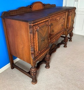 lot 1 image: Antique Jacobean Sideboard  Buffet