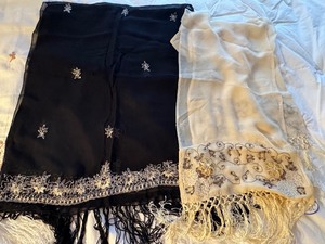 lot 18 image: Variety of Decorative Scarves including New April Cornell Scarves