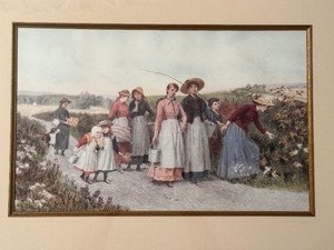 lot 31A image: Vintage Country Scene Print