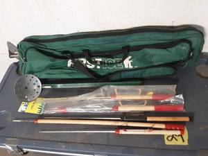 lot 43 image: First Ice Rod Bag With Assorted Jig Sticks