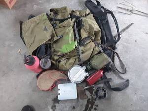 lot 52 image: assorted hiking and camping gear