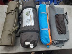 lot 57 image: 2 tents, sleeping mat, blanket