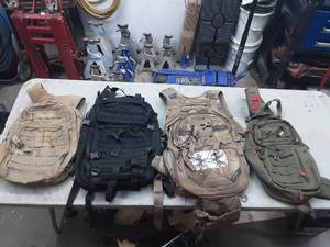 lot 58 image: 4 tactical backpacks