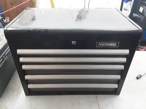 lot 2 image: performax 5 drawer toolbox