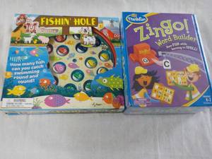 lot 7 image: New Fishin Hole and Zingo Games...