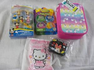 lot 32 image: New Misc. Toys and Lunch Bag...