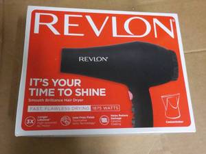 lot 71 image: Revlon New 1875 Watts Hair Dryer...