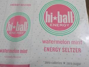lot 96 image: 6 x 4 packs HiBall Watermelon Mist Energy Seltzer best date 092024