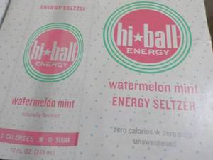 lot 97 image: 6 x 4 packs HiBall Watermelon Mist Energy Seltzer best date 092024