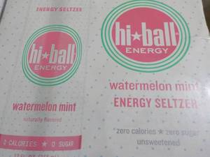lot 98 image: 6 x 4 packs HiBall Watermelon Mist Energy Seltzer best date 092024