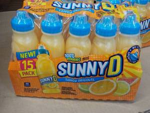 lot 127 image: 15 pack Sunny D Tangy Original 11.3 oz bottles