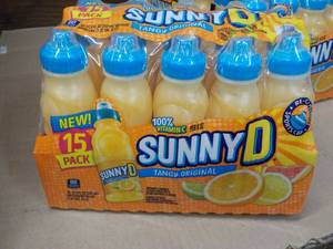 lot 129 image: 15 pack Sunny D Tangy Original 11.3 oz bottles