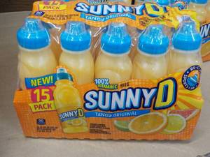 lot 130 image: 15 pack Sunny D Tangy Original 11.3 oz bottles