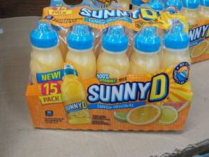 lot 131 image: 15 pack Sunny D Tangy Original 11.3 oz bottles