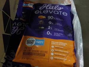 lot 139 image: 20 lb. Halo Elevate Puppy Food...