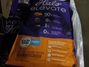 lot 140 image: 20 lb. Halo Elevate Puppy Food...