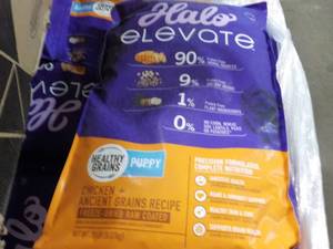 lot 141 image: 20 lb. Halo Elevate Puppy Food...