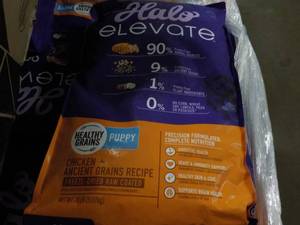 lot 142 image: 20 lb. Halo Elevate Puppy Food...