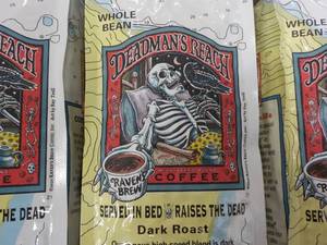 lot 160 image: 3 x 12 oz Bags Deadmans Reach Whole Beans Dark Roast Coffee