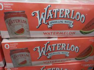 lot 167 image: 2 x 12 packs Waterloo Watermelon Sparkling Water
