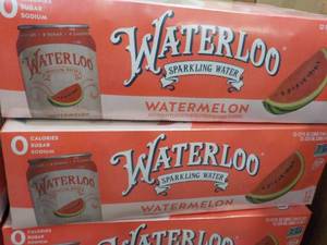 lot 168 image: 2 x 12 packs Waterloo Watermelon Sparkling Water