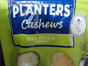 lot 174 image: 12 x 5 oz Planters Cashews Dill Pickle best date 092023