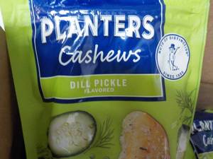 lot 176 image: 12 x 5 oz Planters Cashews Dill Pickle best date 092023