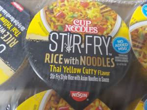 lot 180 image: 2 x 6 packs Cup Noodles Stir Fry Thai Yellow Currey Flavor