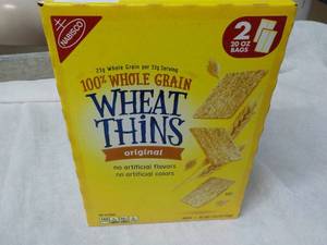 lot 192 image: 2 x 20 oz Bags Nabisco Wheat Thins best date 112023