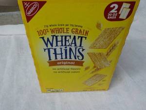 lot 193 image: 2 x 20 oz Bags Nabisco Wheat Thins best date 112023