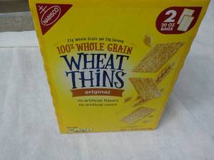 lot 194 image: 2 x 20 oz Bags Nabisco Wheat Thins best date 112023