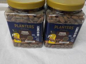 lot 215 image: 2 x 2 lb. 5 oz Planters Deluxe Cocoa Almonds