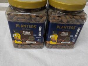 lot 216 image: 2 x 2 lb. 5 oz Planters Deluxe Cocoa Almonds