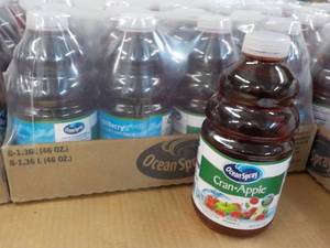 lot 224 image: 8 x 46 oz Ocean Spray Cran-Apple...