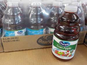 lot 225 image: 8 x 46 oz Ocean Spray Cran-Apple...