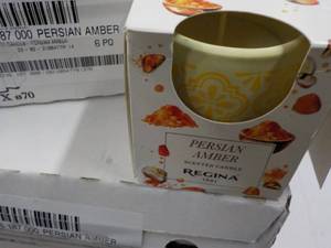 lot 245 image: 12 Regina Persian Amber Candles...