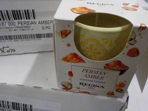 lot 246 image: 12 Regina Persian Amber Candles...