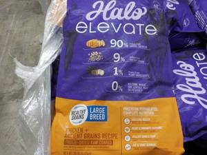 lot 263 image: 20 lb. bag Halo Elevate Large Breed Dog Food